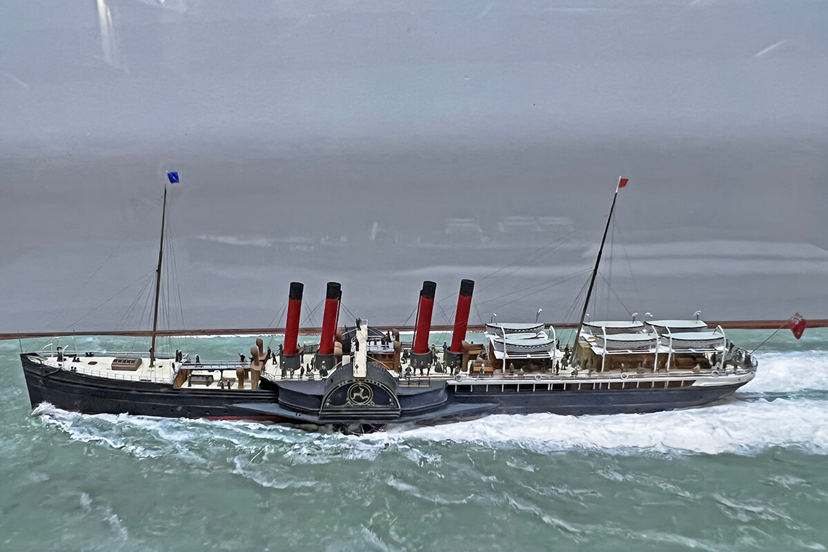 Another of Jim's models, the Ben McKree paddle steamer